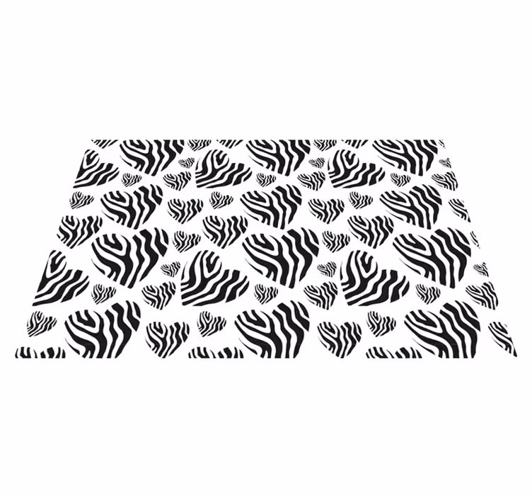 Tapis vinyle animal motif à rayures zébrées - TenStickers