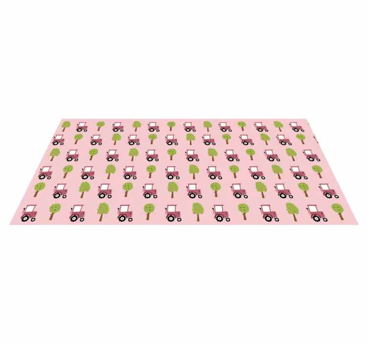 Tapis vinyle pour enfants modèle de camions ludique - TenStickers