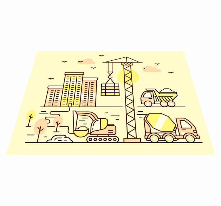 Tapis vinyle autres tapis construction urbaine - TenStickers