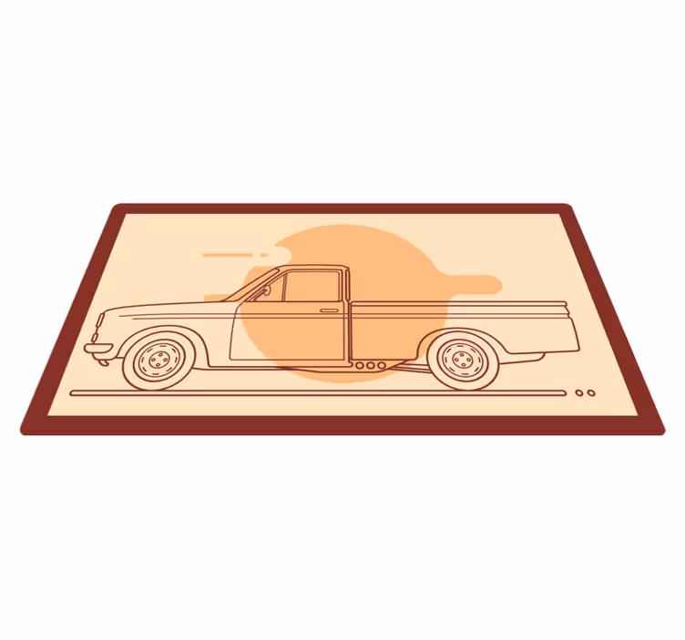 Tapis vinyle pour enfants illustration de véhicule jouet - TenStickers