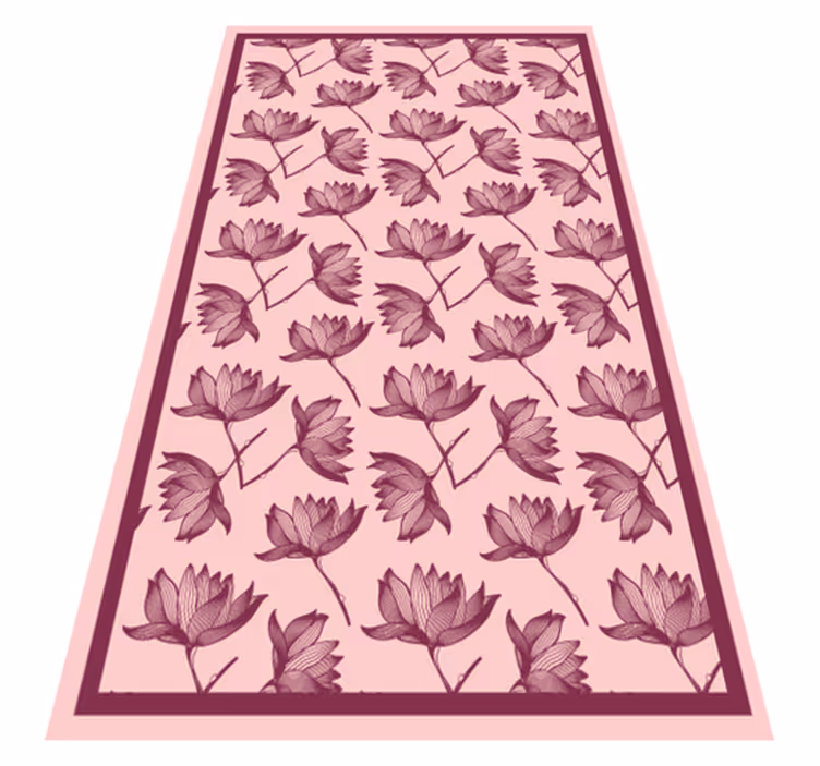 Tapis vinyle fleurs et plantes décor à motifs floraux - TenStickers