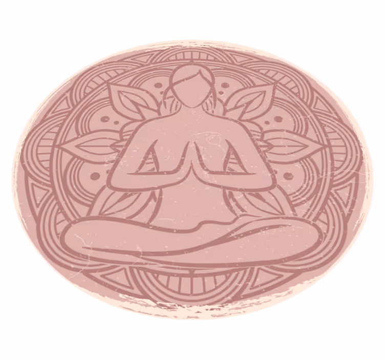 Tapis vinyle mandala mandalas contemplatifs - TenStickers