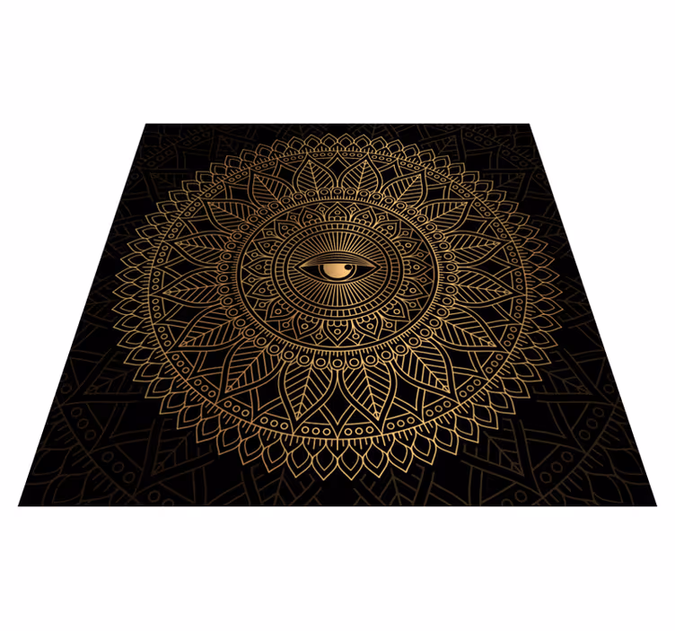 Tapis vinyle mandala centre de table mandala - TenStickers