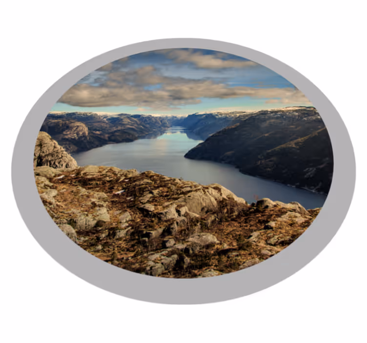 Tapis vinyle nature vue panoramique du paysage - TenStickers