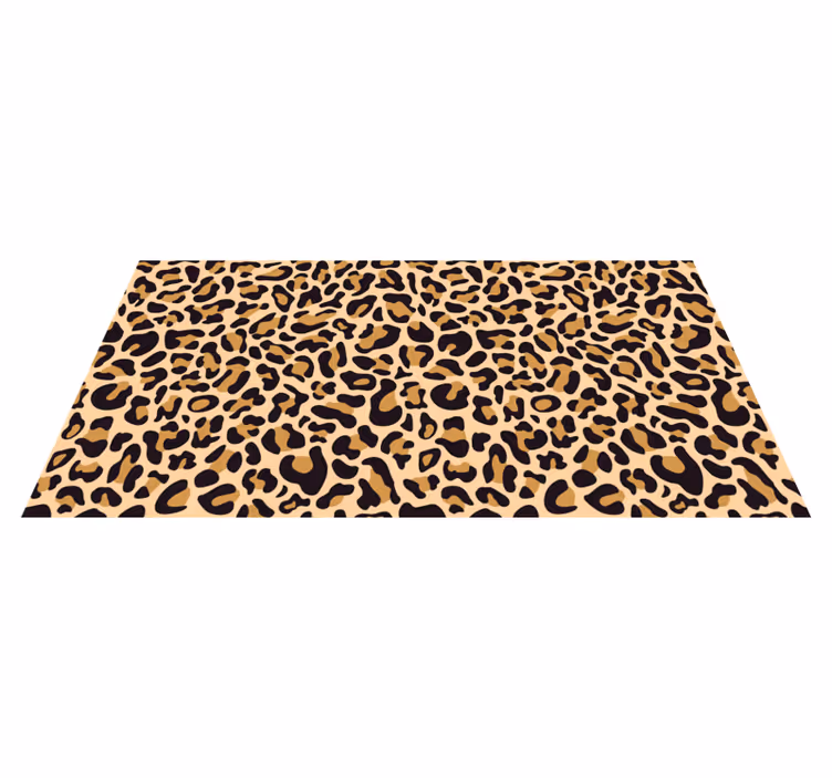 Tapis vinyle animal surface tachetée de léopard - TenStickers