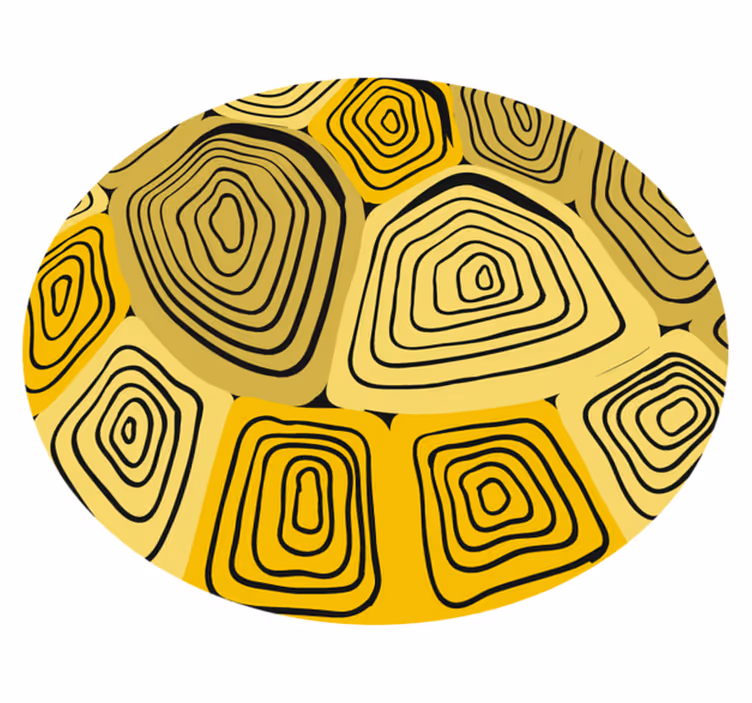 Tapis vinyles géométriques abstraction concentrique - TenStickers