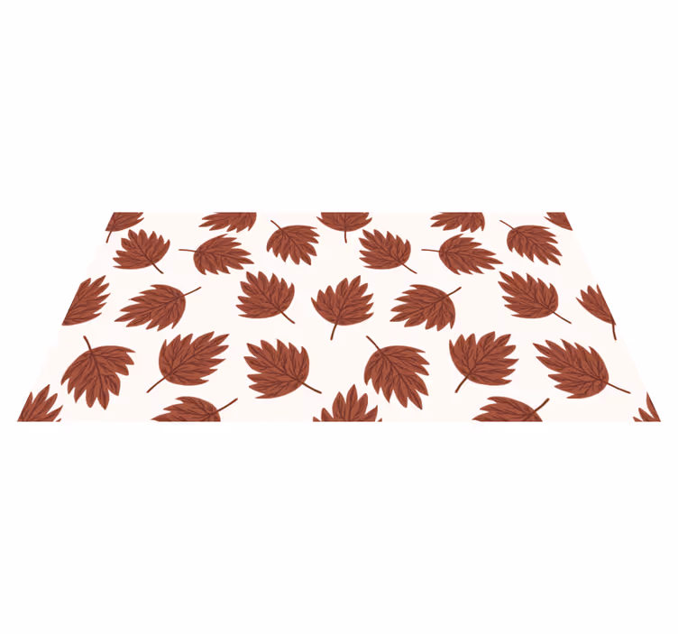 Tapis vinyle fleurs et plantes modèle de feuilles d'automne - TenStickers