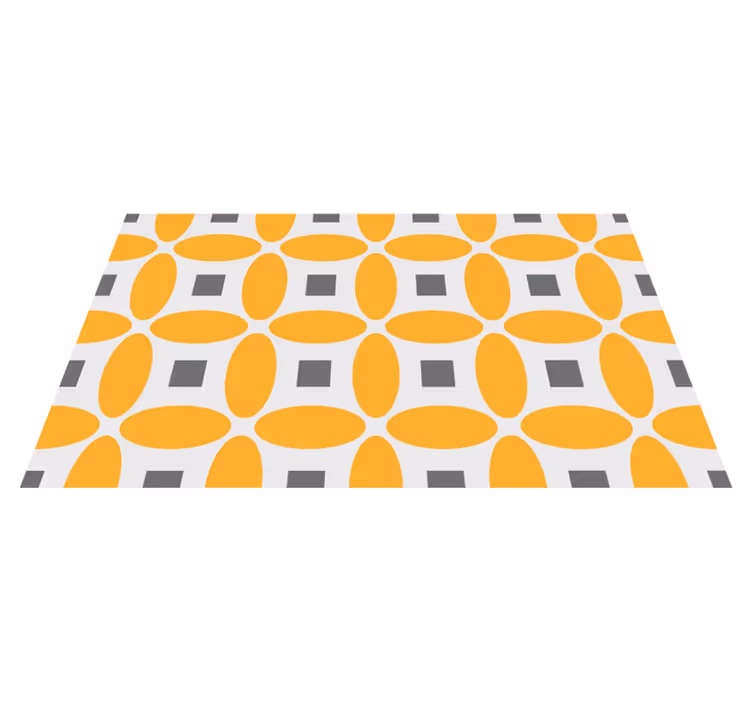 Tapis vinyles géométriques cercles mathématiques - TenStickers