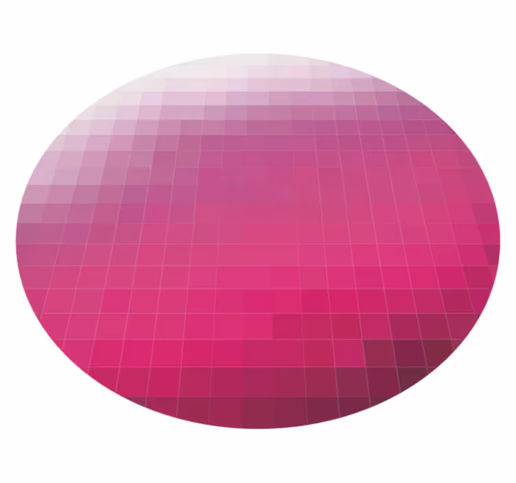 Tapis vinyle minimaliste sphère dégradée - TenStickers