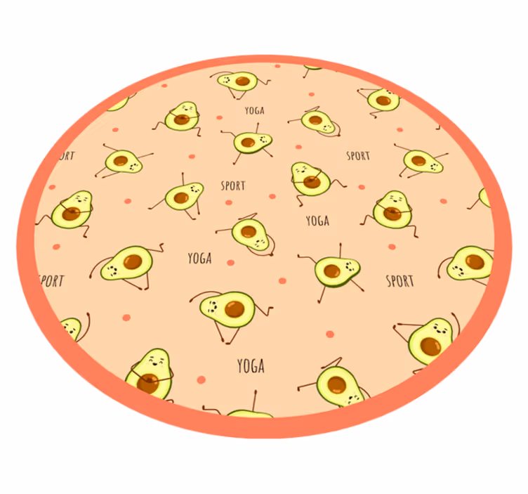 Tapis vinyle pour enfants jeu d'activité sur l'avocat - TenStickers
