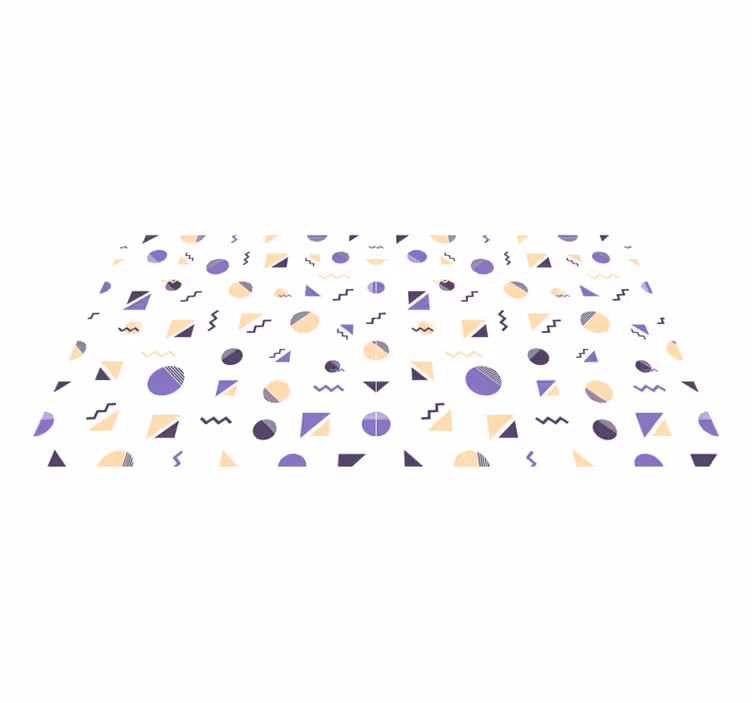 Tapis vinyles géométriques motifs formes géométriques - TenStickers