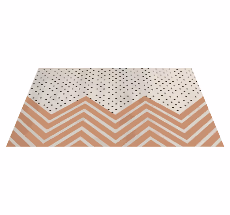 Tapis vinyles géométriques motif en zigzag - TenStickers