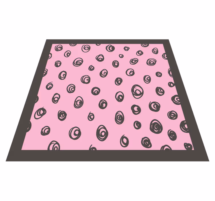 Tapis vinyle chambre décor à motif en spirale - TenStickers