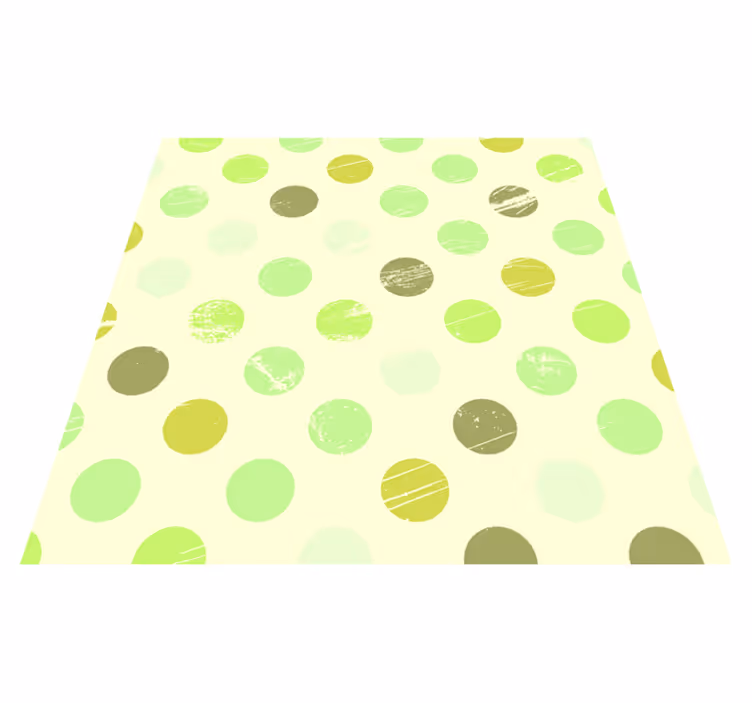 Tapis vinyles géométriques harmonie à pois - TenStickers