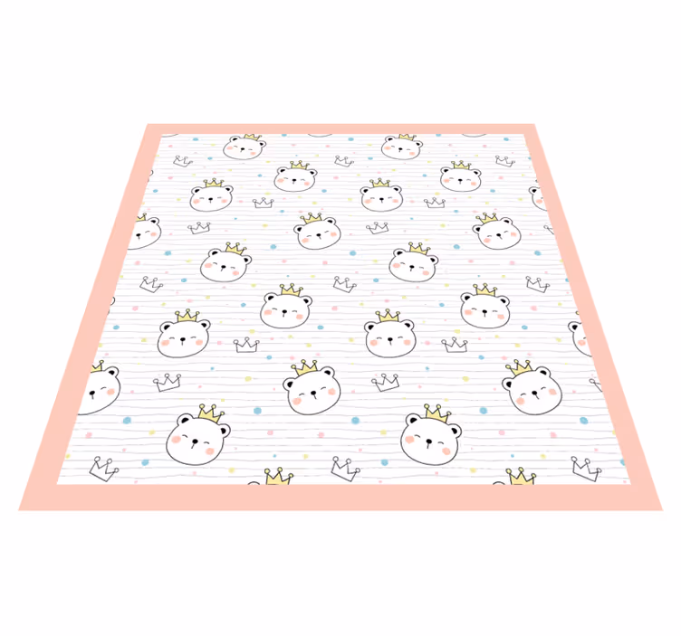 Tapis vinyle autres tapis personnages d'animaux couronnés - TenStickers