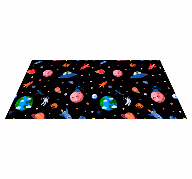 Tapis vinyle autres tapis impression d'aventure spatiale - TenStickers