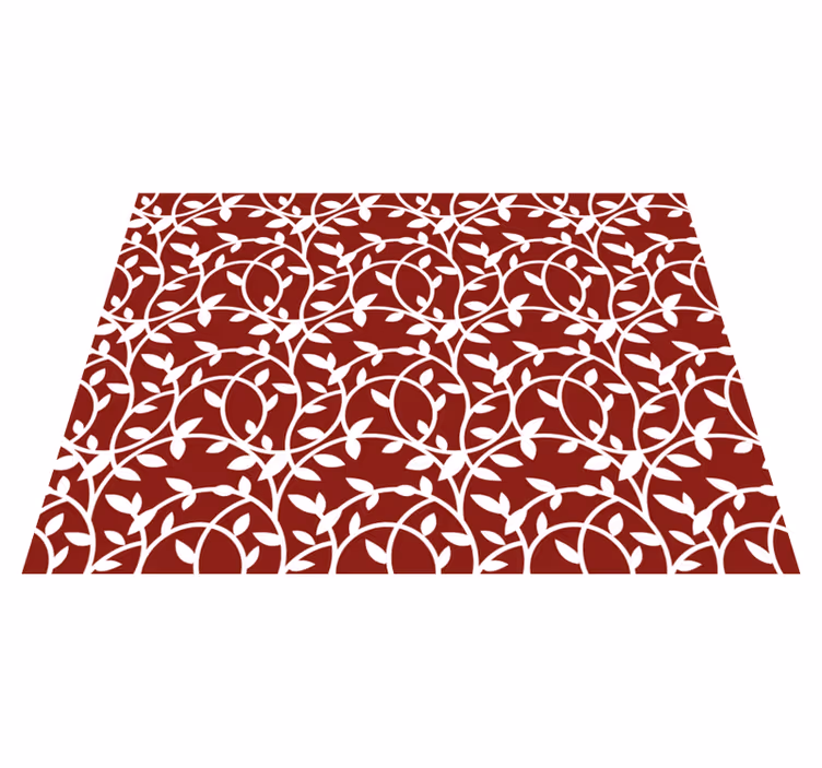 Tapis vinyle fleurs et plantes inspiration élégante - TenStickers
