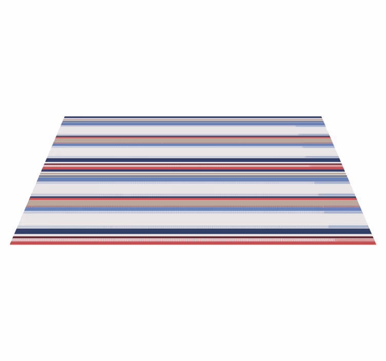 Tapis vinyle rayures nuances de bleu modernes - TenStickers