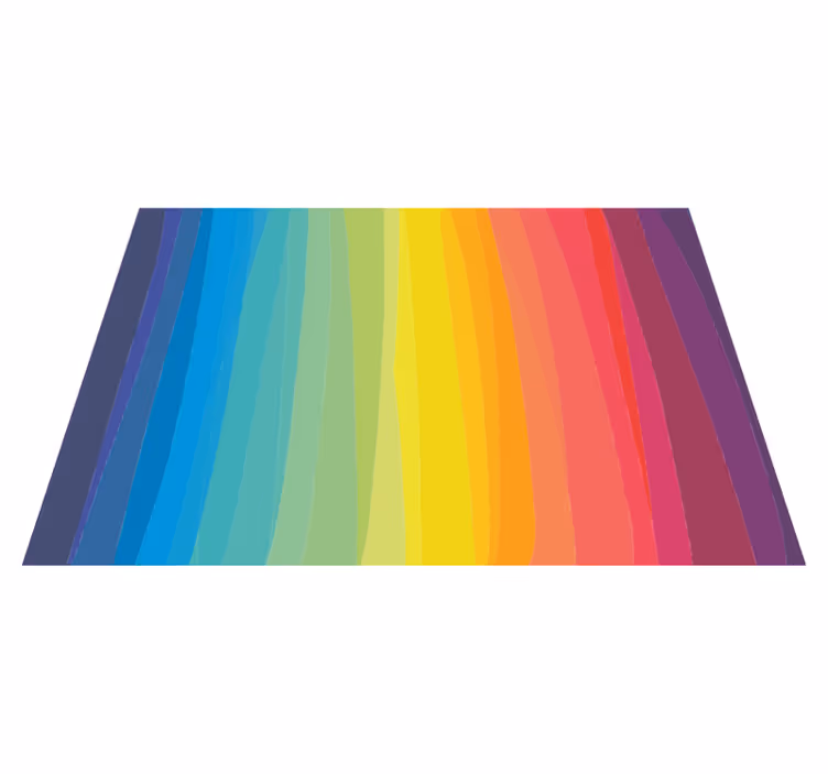 Tapis vinyle rayures dégradé coloré - TenStickers