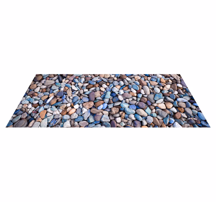 Tapis vinyle cuisine agencement de galets - TenStickers