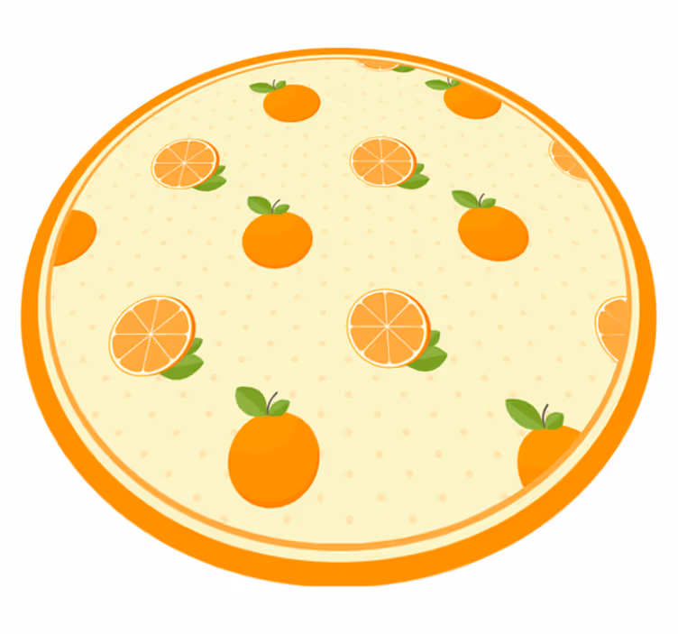 Tapis vinyle cuisine illustration d'agrumes - TenStickers