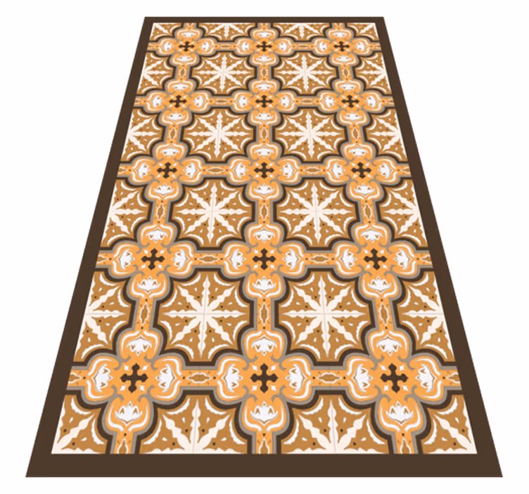 Tapis vinyle cuisine emblème d'étoile gracieuse - TenStickers