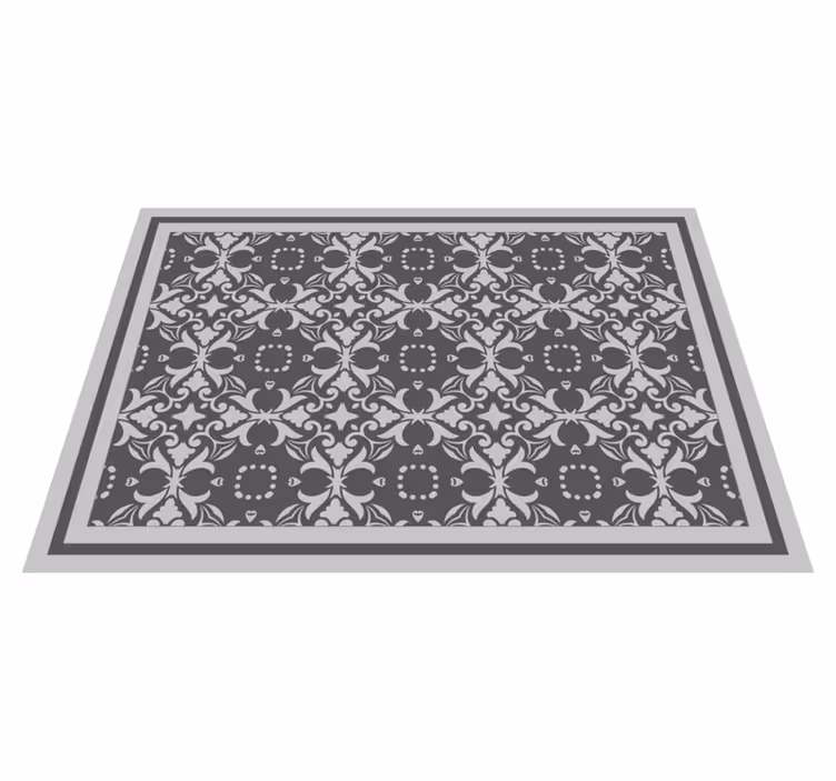 Tapis vinyle cuisine conception de tuiles victoriennes - TenStickers