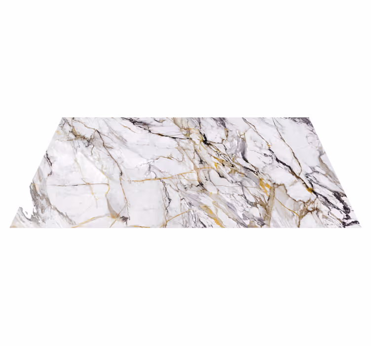 Tapis vinyle marbre veining gris élégant - TenStickers