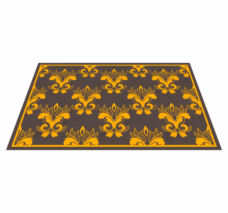 Tapis vinyle rétro arrangement botanique gracieux - TenStickers