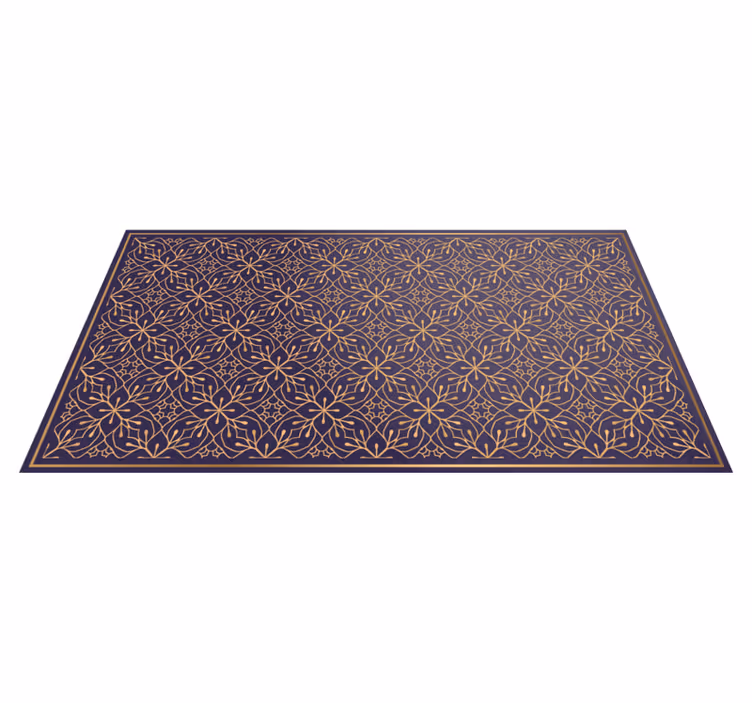Tapis vinyle fleurs et plantes concept floral élégant - TenStickers