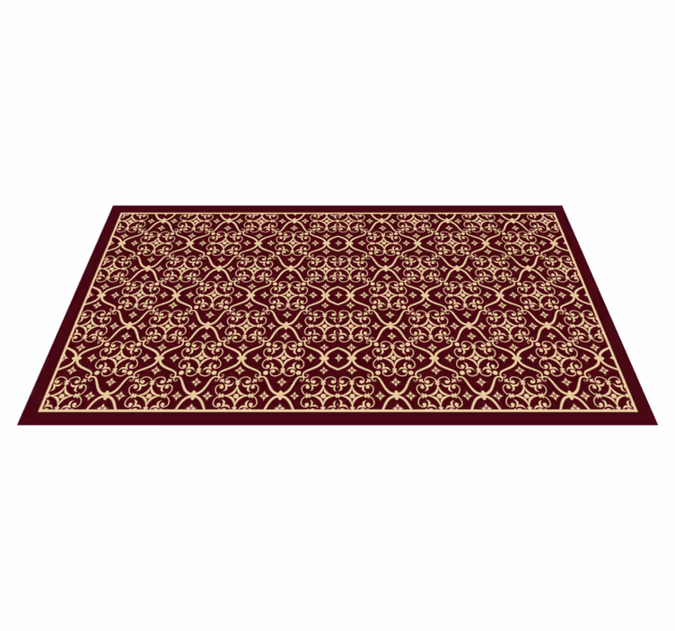 Tapis vinyle rétro motif vintage élégant - TenStickers