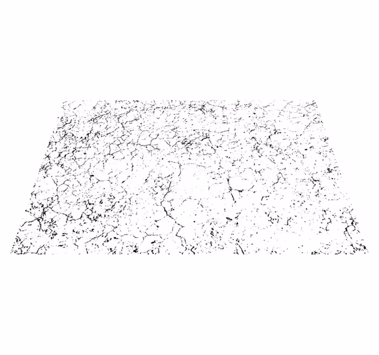 Tapis vinyle marbre surface blanche fissurée - TenStickers