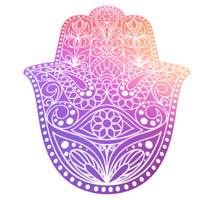Tapis vinyle mandala design main mandala - TenStickers