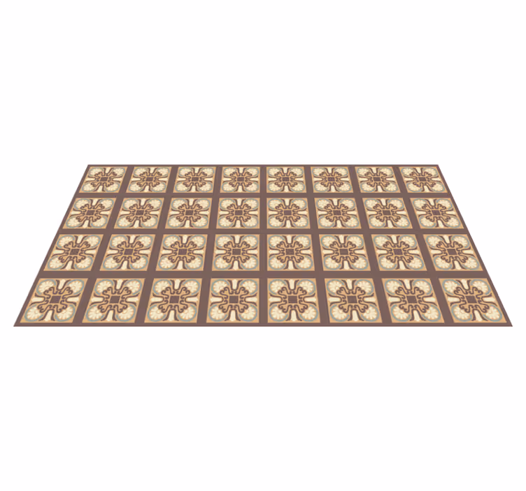 Tapis vinyle cuisine motif de carreaux de céramique - TenStickers