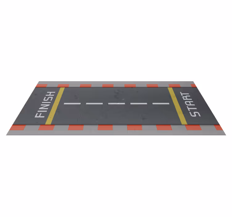 Tapis vinyle autouroute piste de course classique - TenStickers