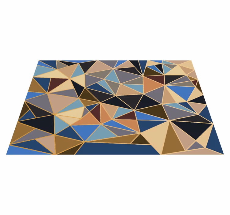 Tapis vinyles géométriques triangle motif - TenStickers