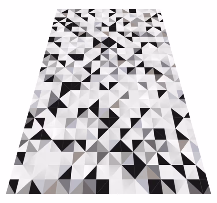 Tapis vinyles géométriques motif de contraste triangulaire - TenStickers