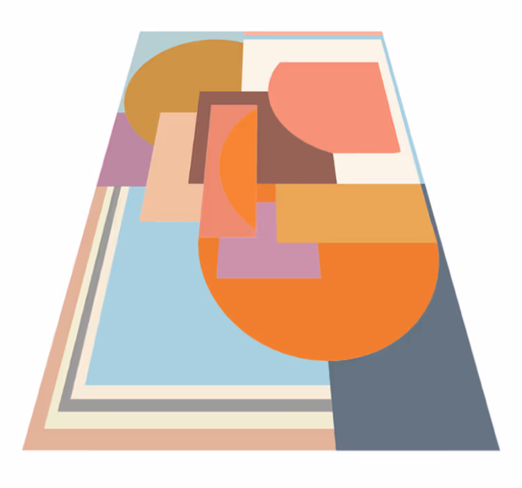 Tapis vinyles géométriques formes frappantes - TenStickers