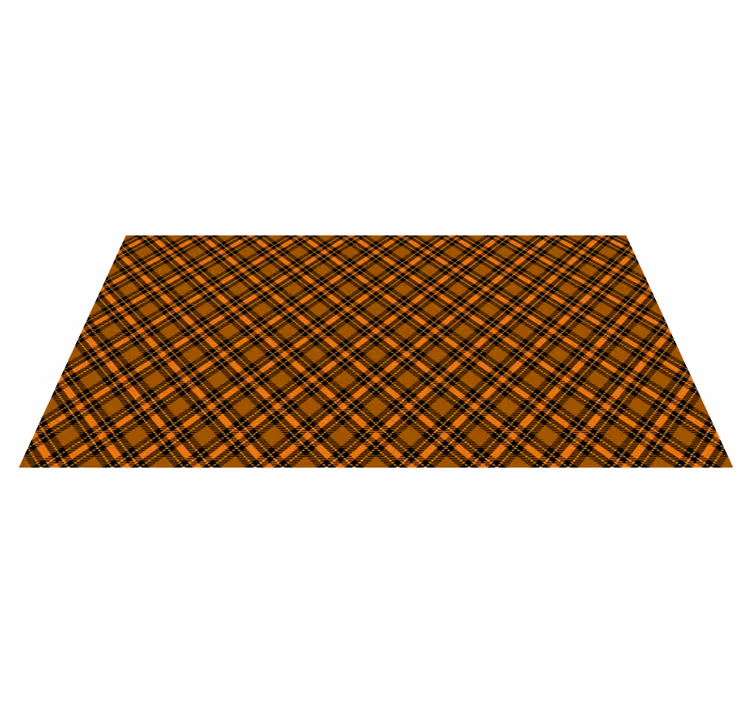 Tapis vinyle texture motif à carreaux d'automne - TenStickers