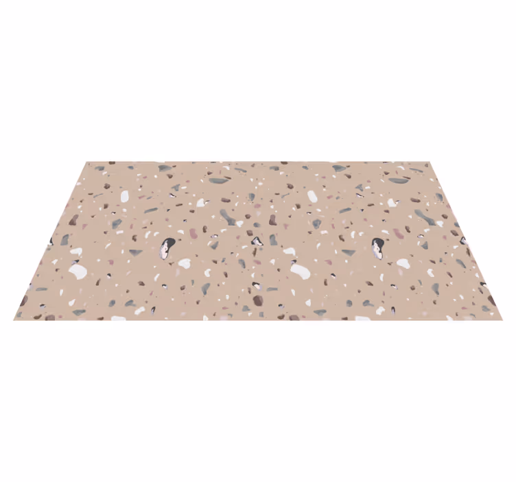 Tapis vinyle texture influencé par le terrazzo - TenStickers