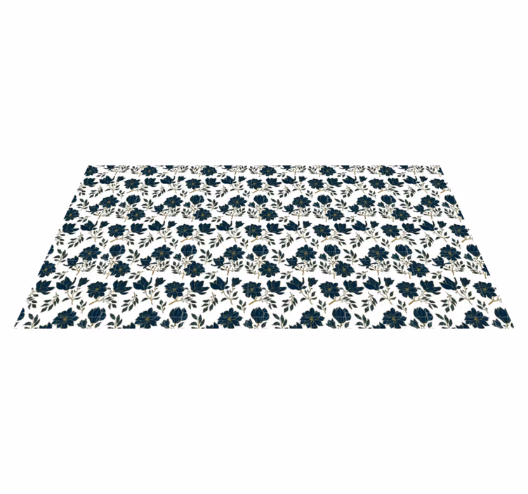 Tapis vinyle fleurs et plantes conception de beauté florale - TenStickers