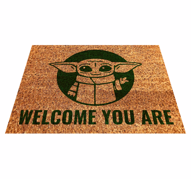 Tapis vinyle entrée bienvenue vous êtes citation - TenStickers