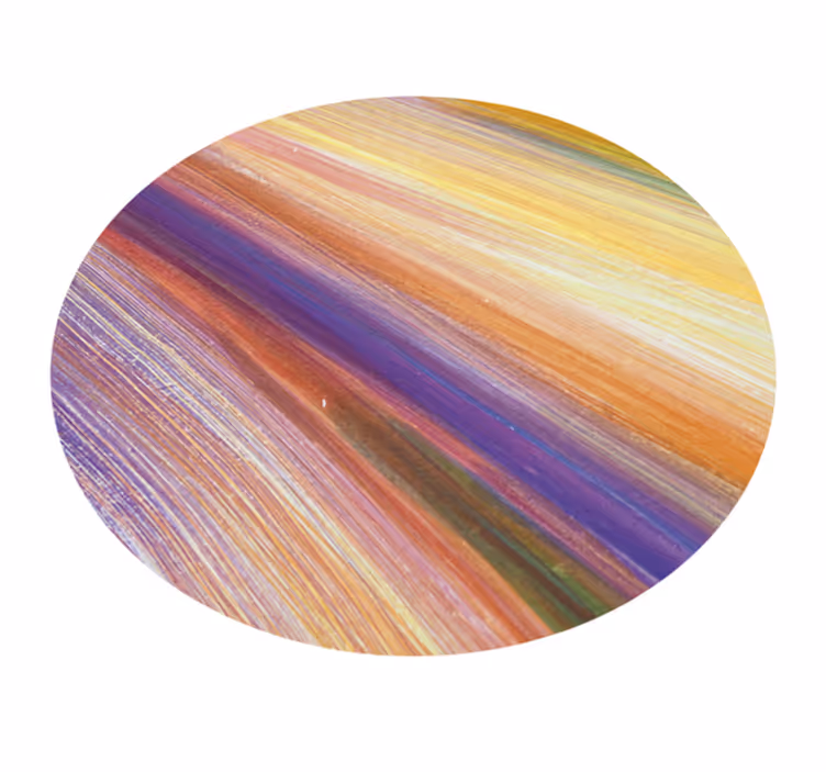 Tapis vinyle textures coups de pinceau colorés - TenStickers