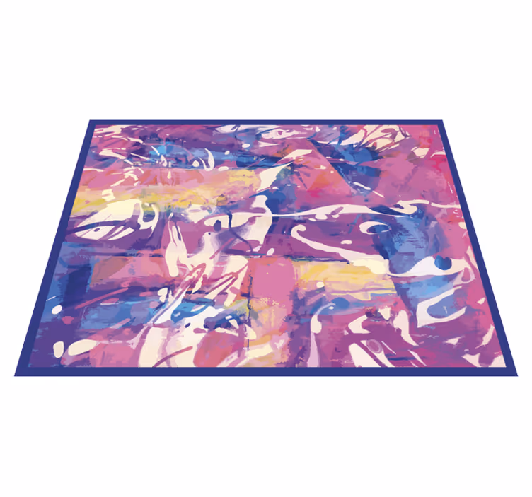 Tapis vinyle textures tourbillon abstrait coloré - TenStickers