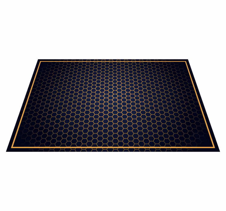 Tapis vinyles géométriques nid d'abeille chic - TenStickers