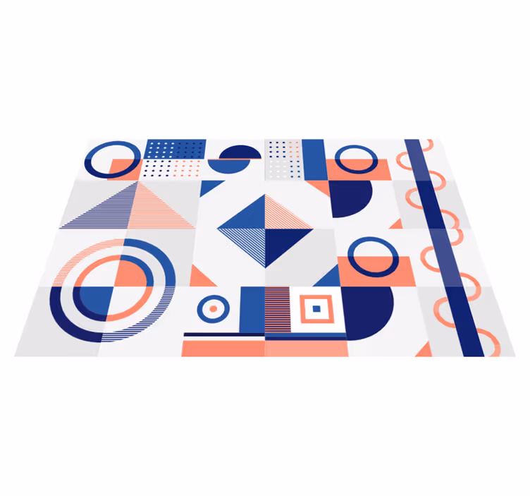 Tapis vinyles géométriques formes modernes - TenStickers