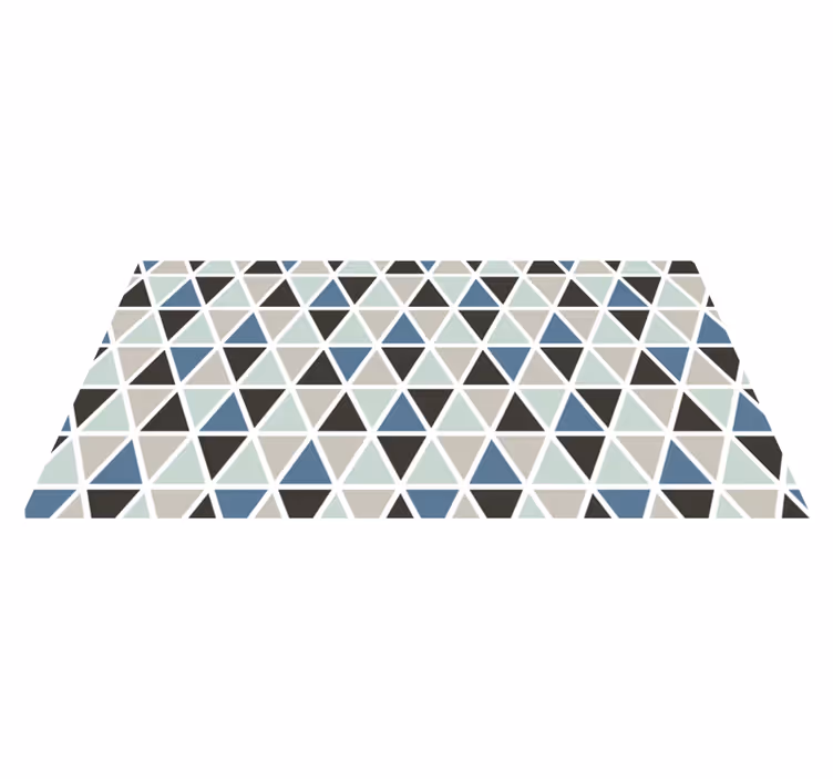 Tapis vinyles géométriques sections de couleur triangulaires - TenStickers