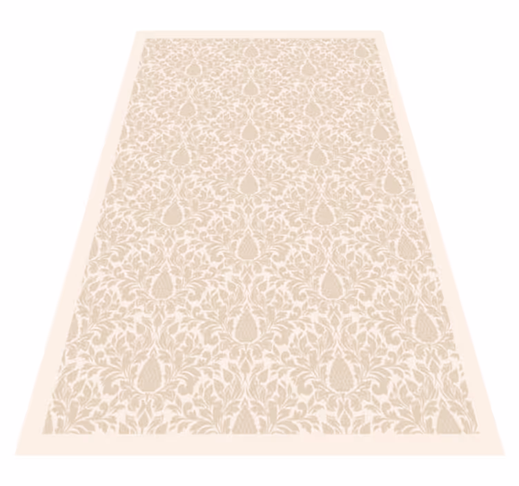 Tapis vinyle nature motif floral élégant - TenStickers