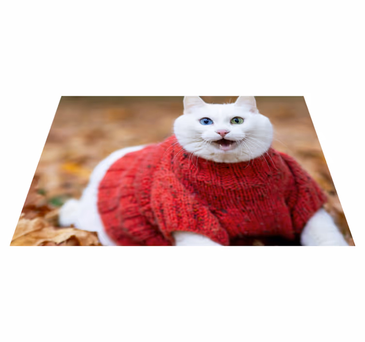 Tapis vinyle animal pull chat joueur - TenStickers