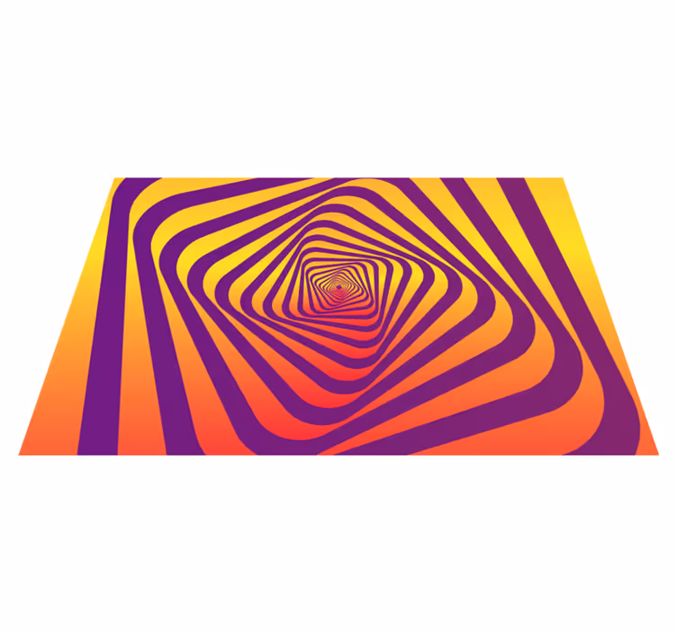 Tapis vinyles géométriques motif de couleur en spirale - TenStickers
